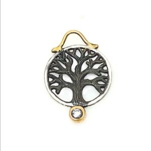 Tree of Life Charm Moissanite Accent